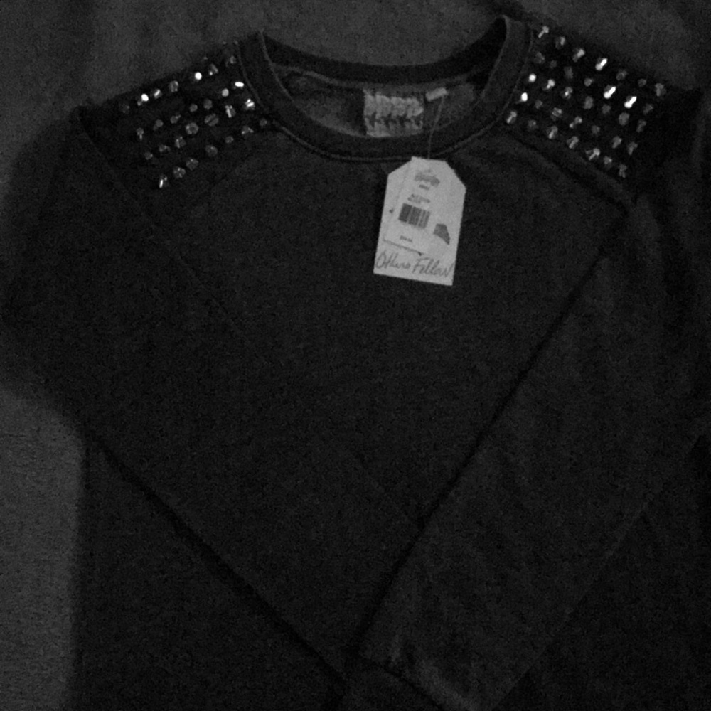 Large Black faded Top by others Follow